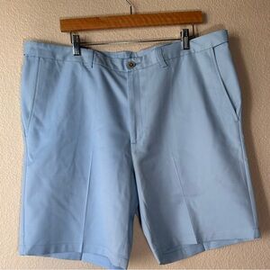 Haggar Men's Cool 18 Pro Straight Fit Flat Front Expandable Waist Size 38